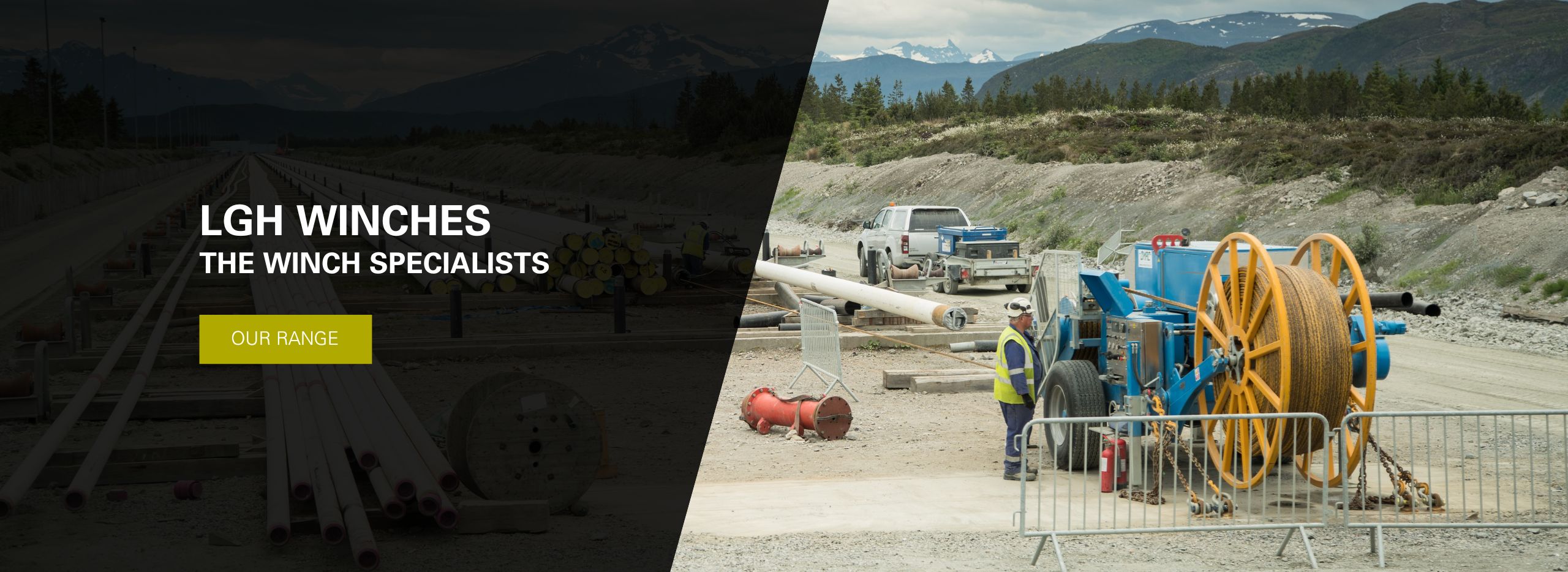 Discover Our Full Range of Equipment A MAGNI winch swagelining. Click to see full range of equipment